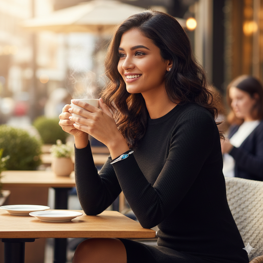 CYAN Austrian Crystal Charm bracelet