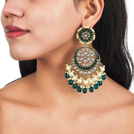 Imrasio Statement meena kundan big chandbali