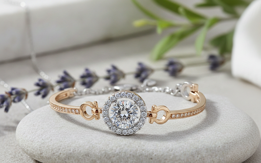 CYAN Gold Plated Zircon bracelet