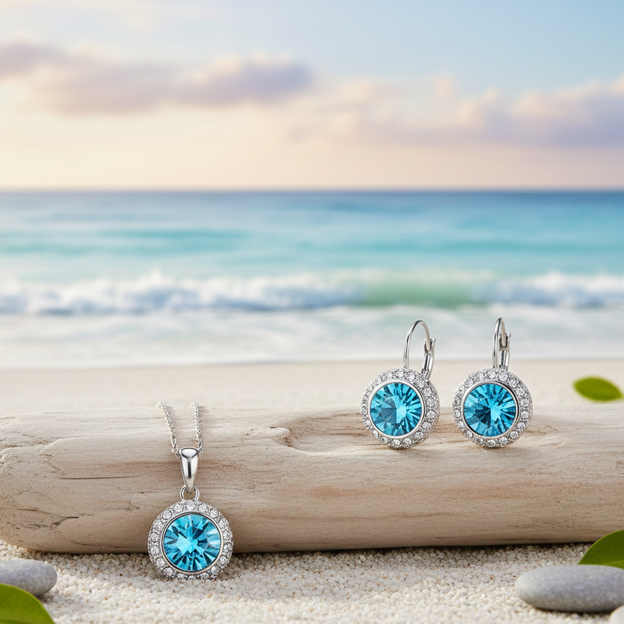 Cyan Moon light pendant set